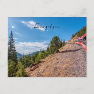 Pikes Peak Train Ride Thinking Of You Postcard