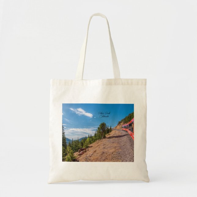 Pikes Peak Train Ride Tote Bag (Front)