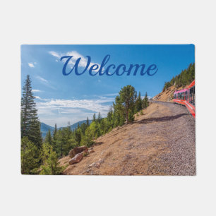 Pikes Peak Train Ride Welcome Doormat