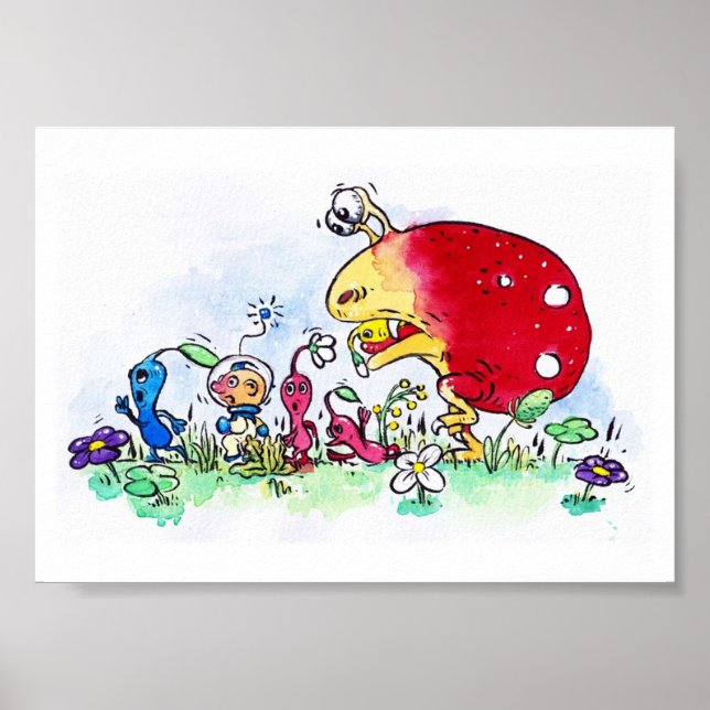 Pikmin chase poster (Front)