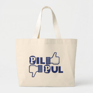 Pil Pul.png Large Tote Bag