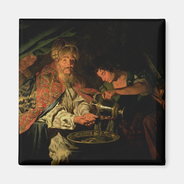 Pilate Washing his Hands (oil on canvas) Magnet (Front)