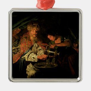 Pilate Washing his Hands (oil on canvas) Metal Tree Decoration
