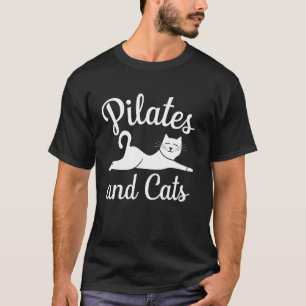 Pilates and Cats Workout Lover Funny Pilates Cat G T-Shirt