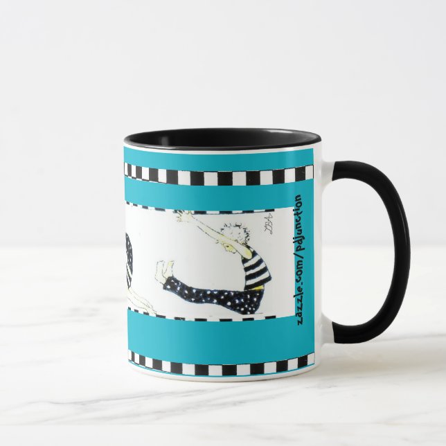 "pilates and coffee" mug (Right)