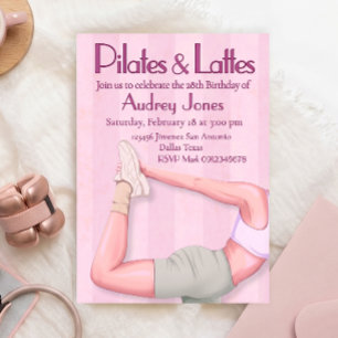 Pilates and Latte Invitation