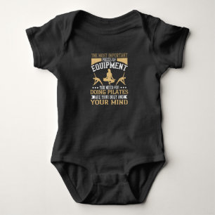 Pilates Body And Mind Are Most Important Baby Bodysuit