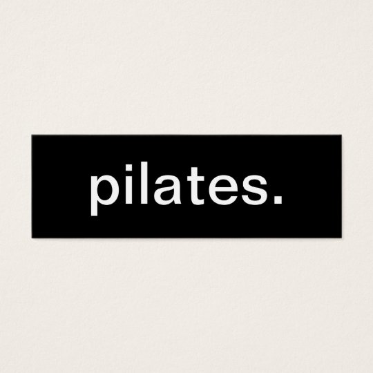 Pilates Business Card