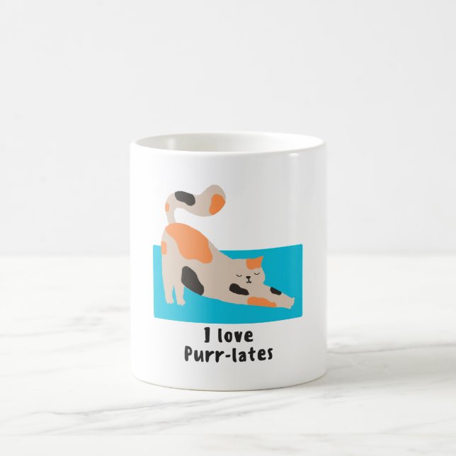 Pilates Cat Mug (Center)
