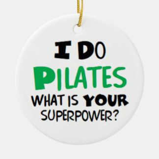 pilates ceramic tree decoration