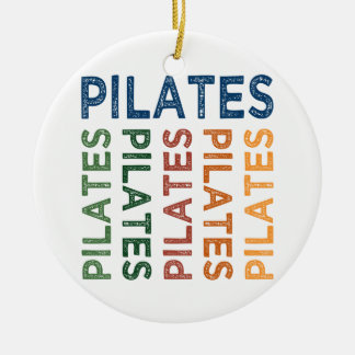 Pilates Cute Colourful Ceramic Tree Decoration