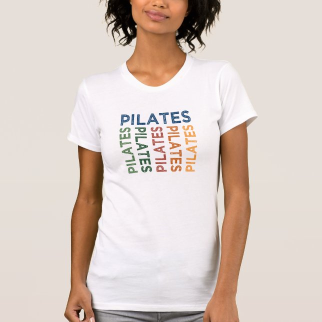 Pilates Cute Colourful T-Shirt (Front)
