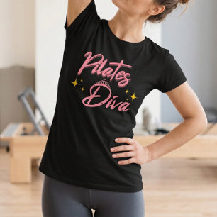 Pilates Diva Quote - Bold Statement Workout Tee