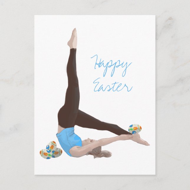 Pilates Easter Postcard (Front)