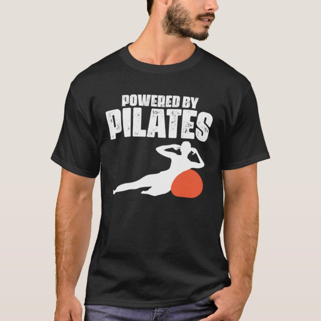 Pilates Exercise Namaste Yoga Health Workout Fitne T-Shirt (Front)