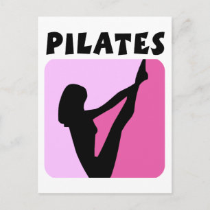 Pilates figure design! postcard
