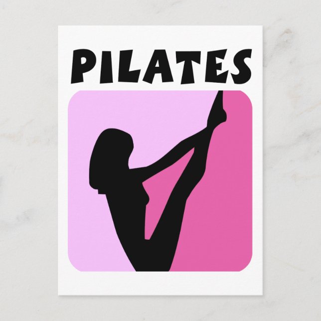 Pilates figure design! postcard (Front)