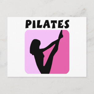 Pilates figure design! postcard