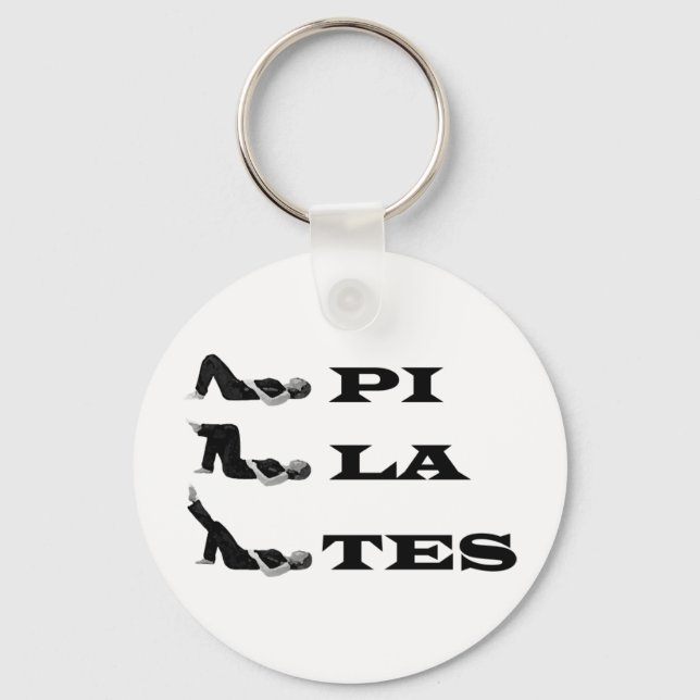 Pilates figures! key ring (Front)