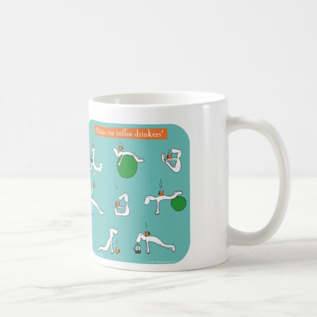 pilates for coffee lovers coffee mug (Right)