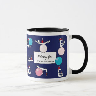 Pilates for Winelovers Mug, purple Mug