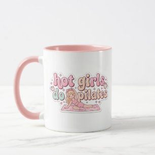 Pilates Girl Gift Pink Girly Fitness Mug