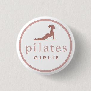 Pilates Girlie 3 Cm Round Badge