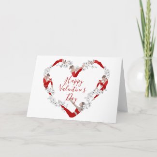 Pilates Heart Valentine's Card
