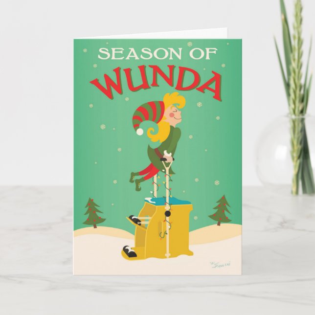  Pilates Holiday Card - Season of Wunda (Front)