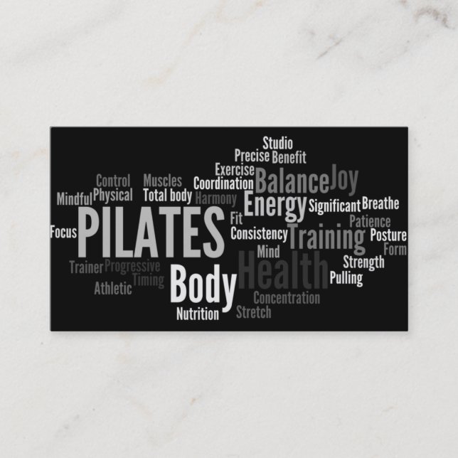 PILATES Instructor Business Card (Front)