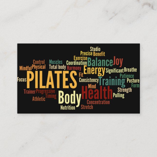 PILATES Instructor Business Card (Front)