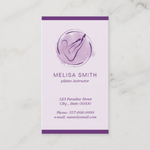 Pilates instructor business card
