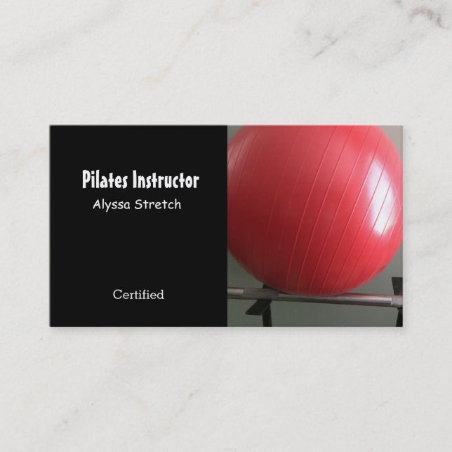 Pilates Instructor Business Card (Front)