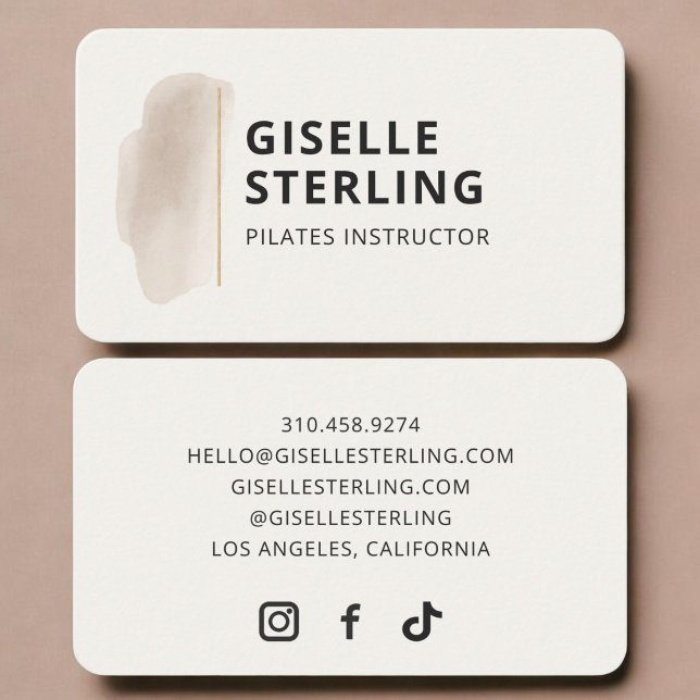 Pilates Instructor Business Card (Creator Uploaded)