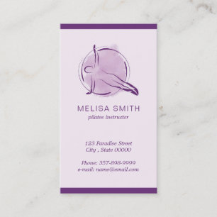 Pilates instructor business card
