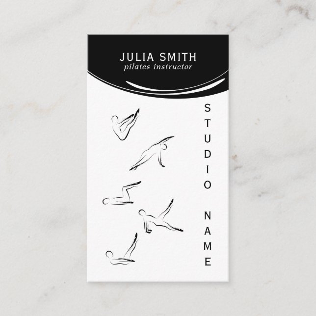 Pilates instructor business card (Front)