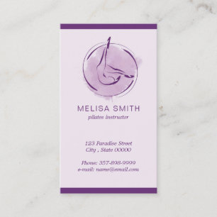 Pilates instructor business card