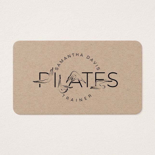 Pilates Instructor Pilates Business Card (Front)