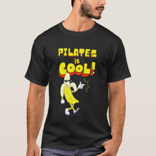 Pilates is Cool Banana Workout Yoga Exercise Mat T-Shirt