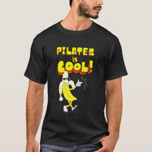 Pilates is Cool Banana Workout Yoga Exercise Mat T-Shirt