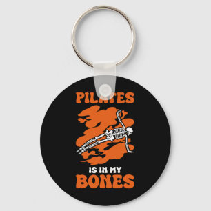 Pilates Is In My Bones Meditation Halloween _1 Key Ring