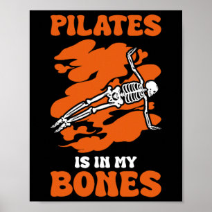 Pilates Is In My Bones Meditation Halloween _1 Poster