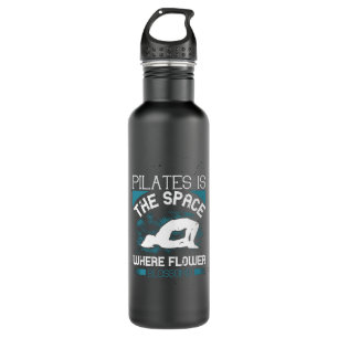 Pilates is The Space Where Flowers Blossoms 710 Ml Water Bottle