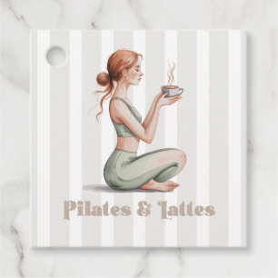 Pilates & Lattes Wellness Experience Birthday Favour Tags