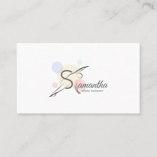 Pilates  Letter S Pose   Monogram Letter S Pilates Business Card