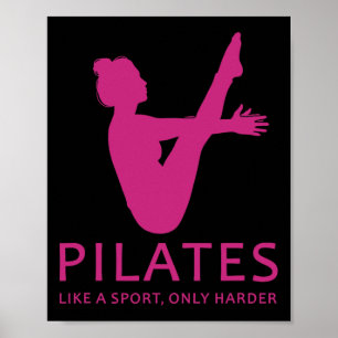 Pilates Like A Sport Only Harder Funny Contrology Poster