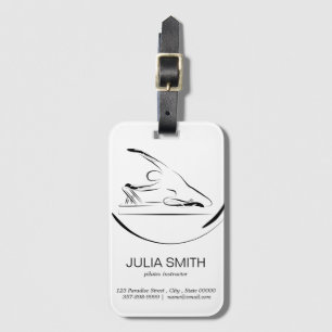 Pilates Mermaid on the reformer Luggage Tag