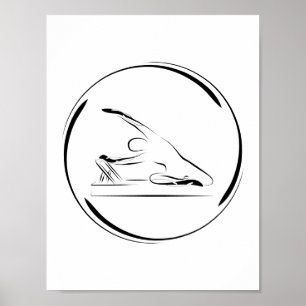 Pilates Mermaid on the reformer Poster