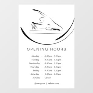 Pilates Mermaid on the reformer Window Cling