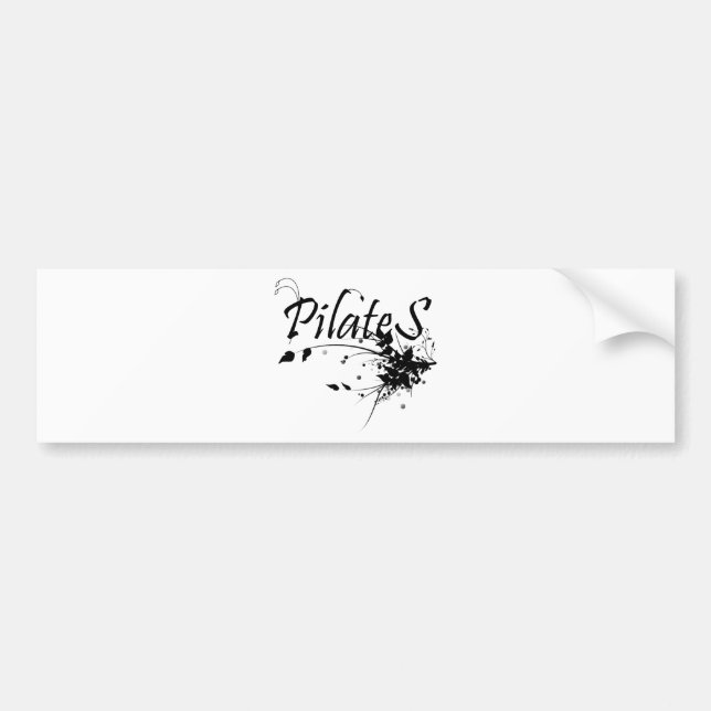 Pilates Method fan! Pilates Art Bumper Sticker (Front)
